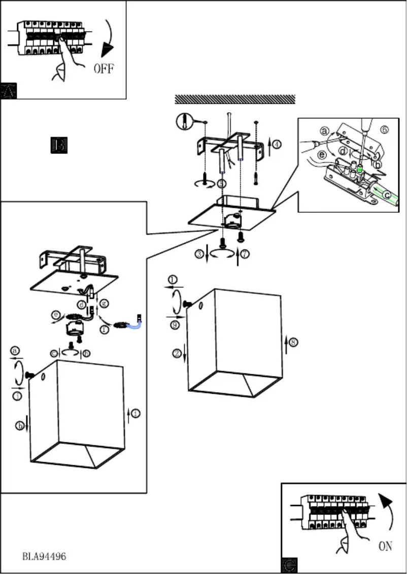 Page 1 de la notice Manuel utilisateur Eglo Polasso