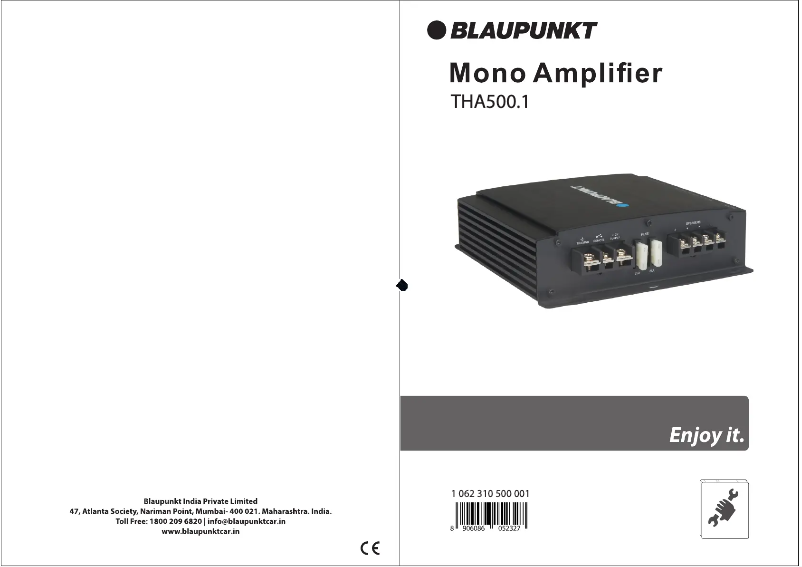 Page 1 de la notice Manuel utilisateur Blaupunkt THA500.1