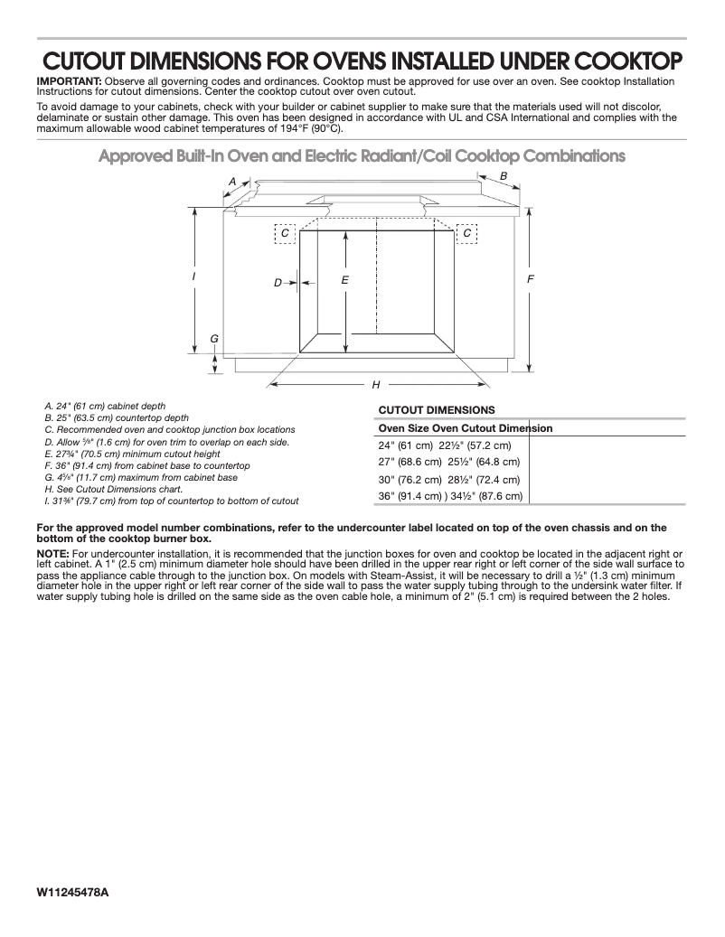 Página 1 del manual Dibujo técnico Whirlpool WCE77US0HB