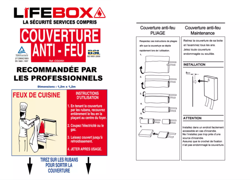 Page 1 de la notice Manuel utilisateur Lifebox COUV01