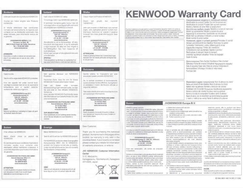 Página 1 del manual Manual de usuario Kenwood Excelon P-XRW1202DB