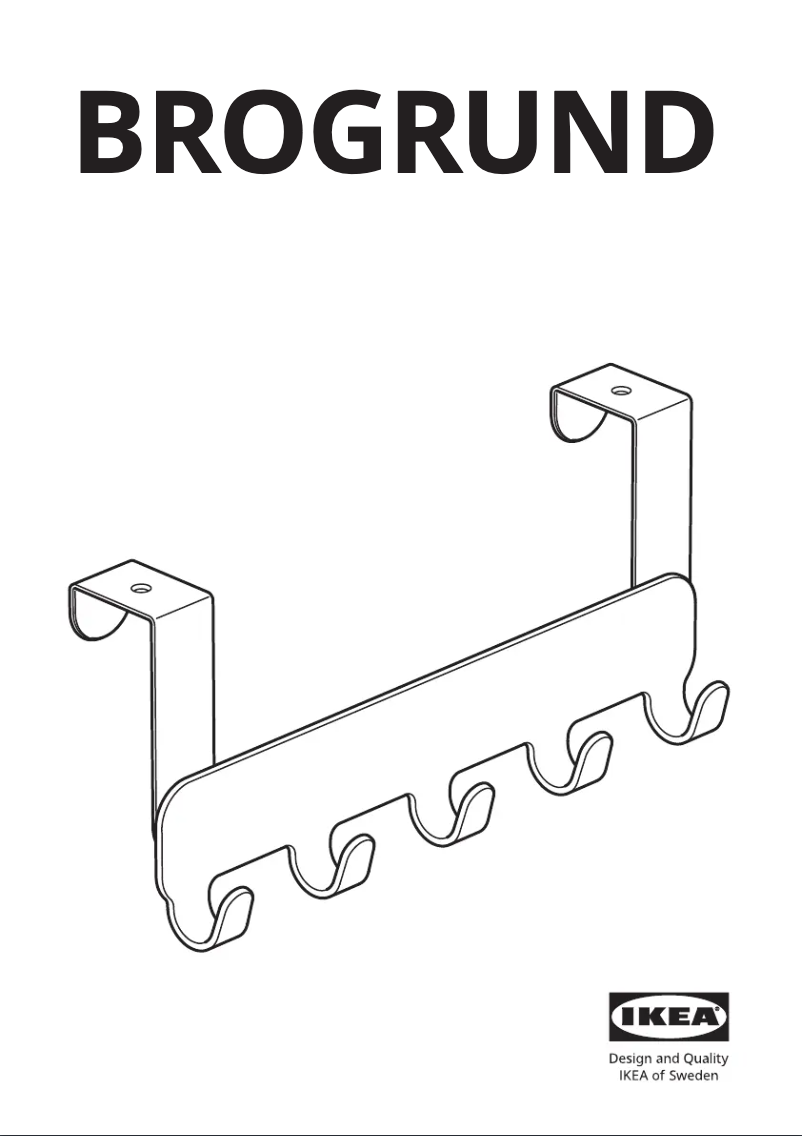 Page 1 de la notice Manuel utilisateur Ikea BROGRUND 203.285.44