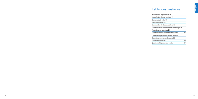 Page n°1 - Manuel utilisateur Philips DLA78405