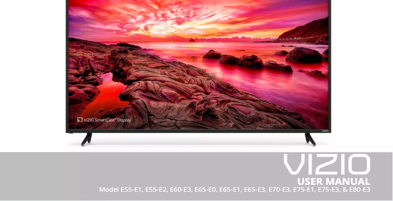 Page 1 de la notice Manuel utilisateur VIZIO SmartCast