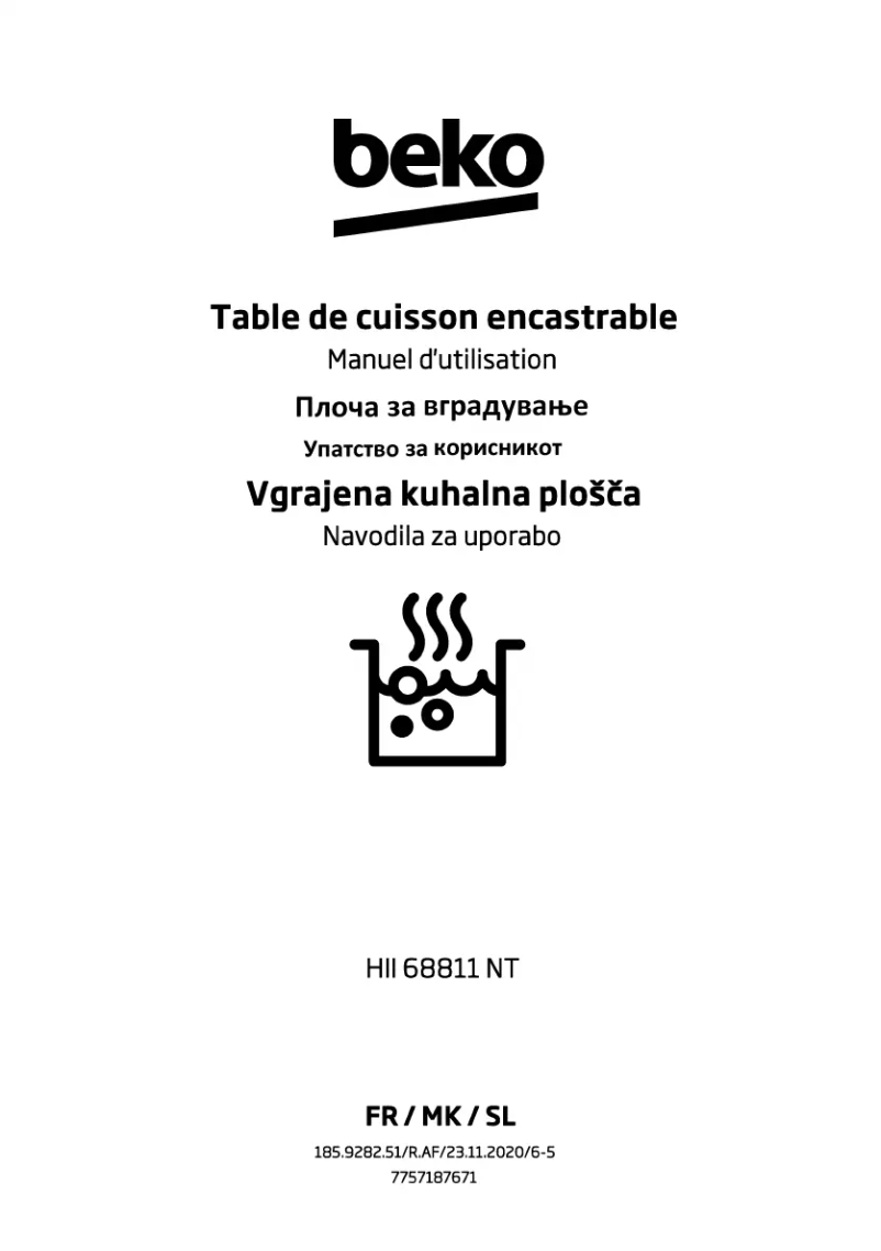 Image de la première page du manuel de l'appareil HII68811NT