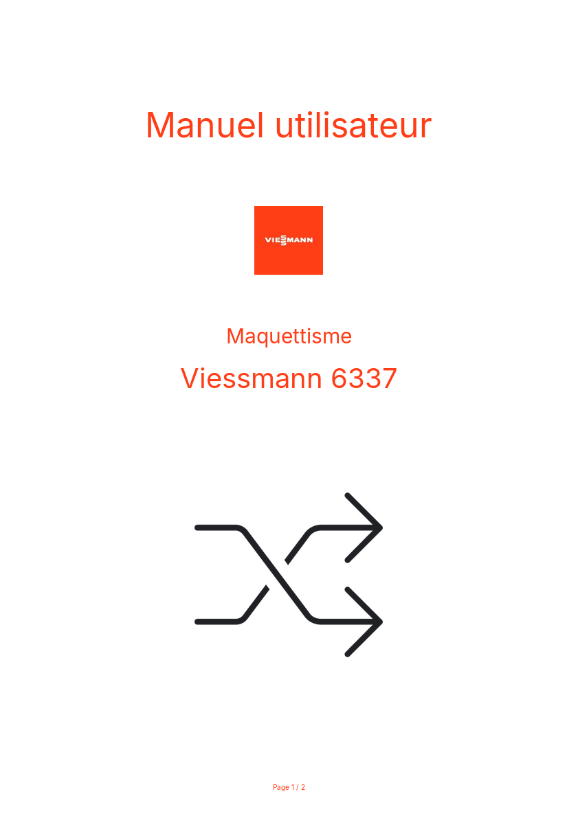 Image de la première page du manuel de l'appareil 6337