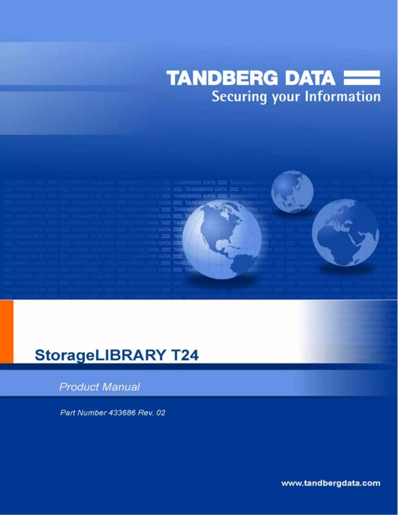 Page 1 de la notice Manuel utilisateur Tandberg Data StorageLibrary T24