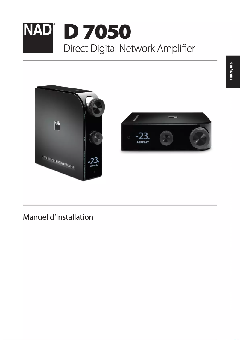 Image de la première page du manuel de l'appareil D 7050