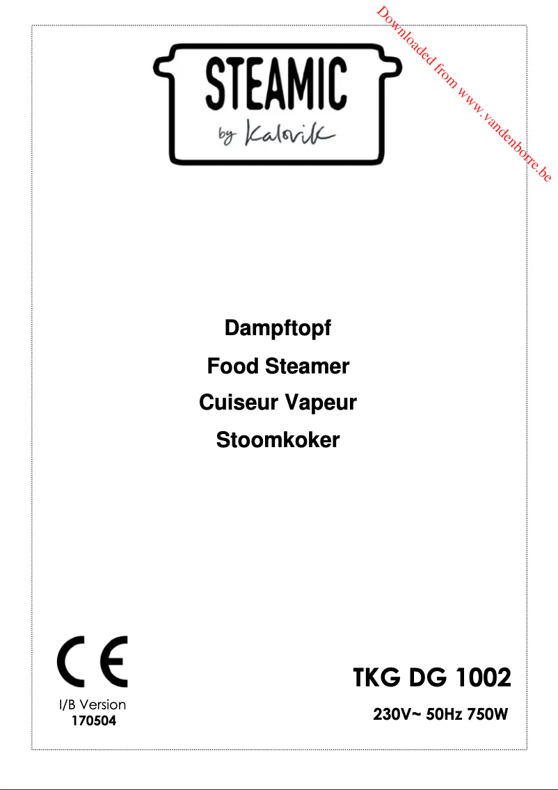 Page 1 de la notice Manuel utilisateur Kalorik TKG MG 1002 DG