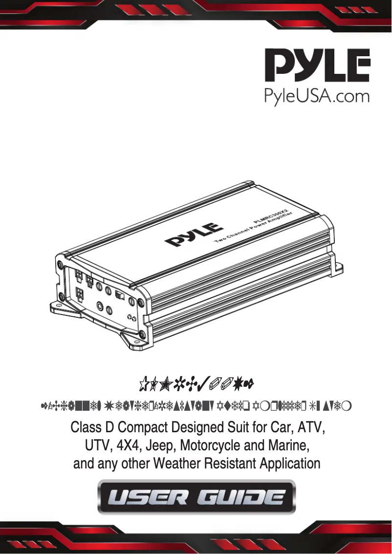 Page n°1 - Manuel utilisateur Pyle PLMRC300X2