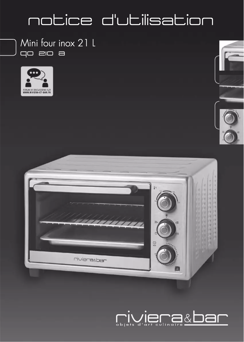 Página 1 del manual Manual de usuario Riviera & Bar QO210A