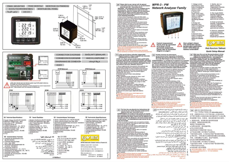 Page n°1 - Guide d'installation ENTES MPR-34S-11-PM