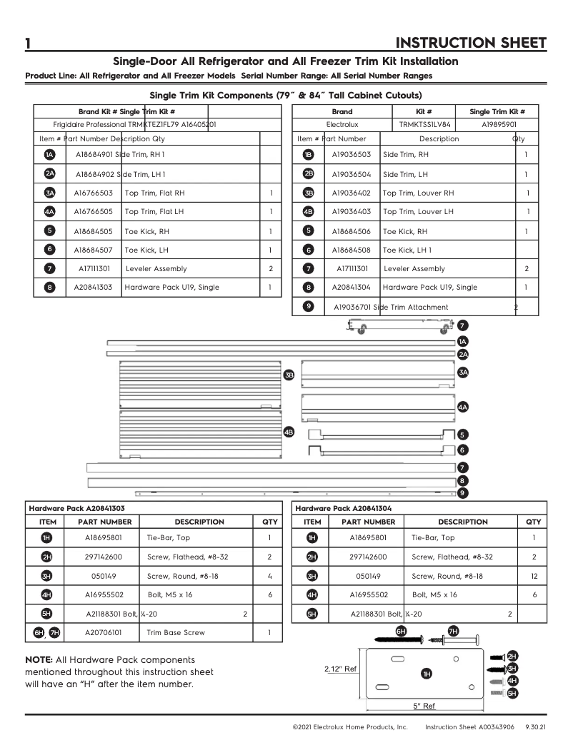 Page 1 de la notice Guide d'installation Electrolux EI33AF80WS
