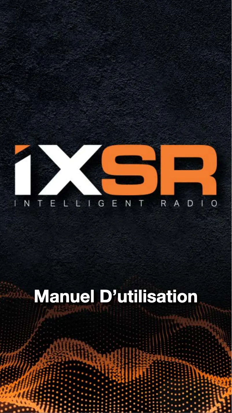 Image de la première page du manuel de l'appareil iXSR