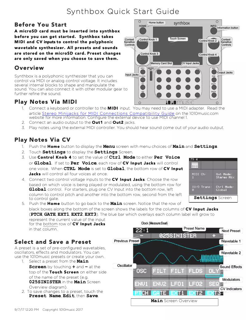 Page 1 de la notice Manuel utilisateur 2hp Unity