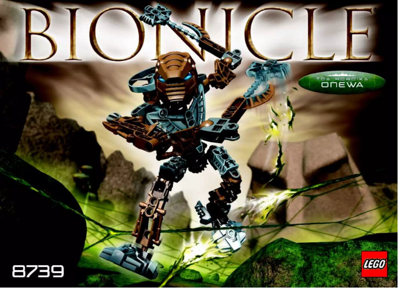 Page 1 de la notice Manuel utilisateur Lego Bionicle 8739