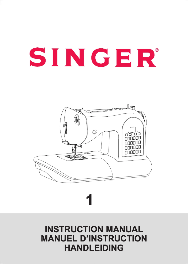 Page n°1 - Manuel utilisateur Singer 1