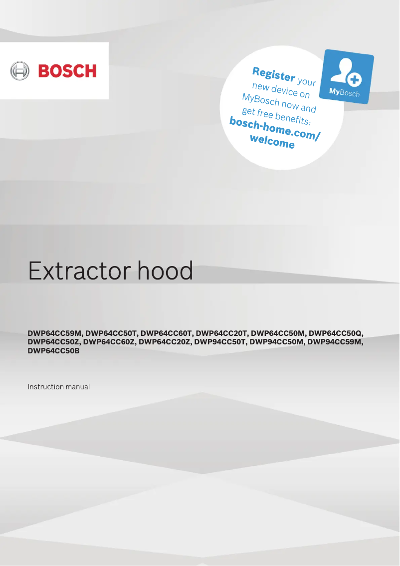 Page 1 of the manual Installation Guide Bosch DWP64CC60T