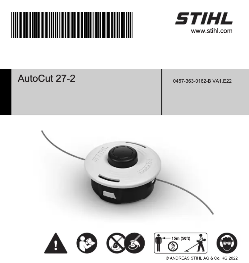 Page 1 de la notice Manuel utilisateur Stihl AutoCut 27-2