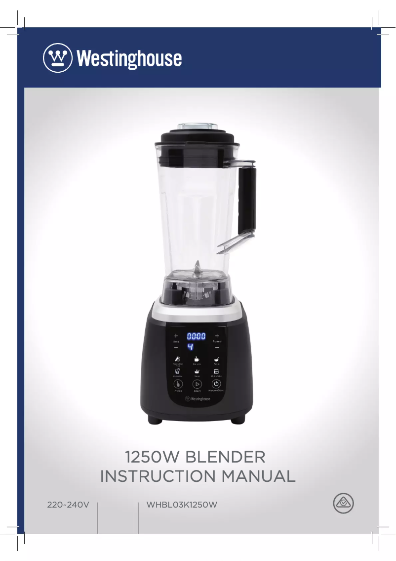 Page 1 de la notice Manuel utilisateur Westinghouse WHBL03K