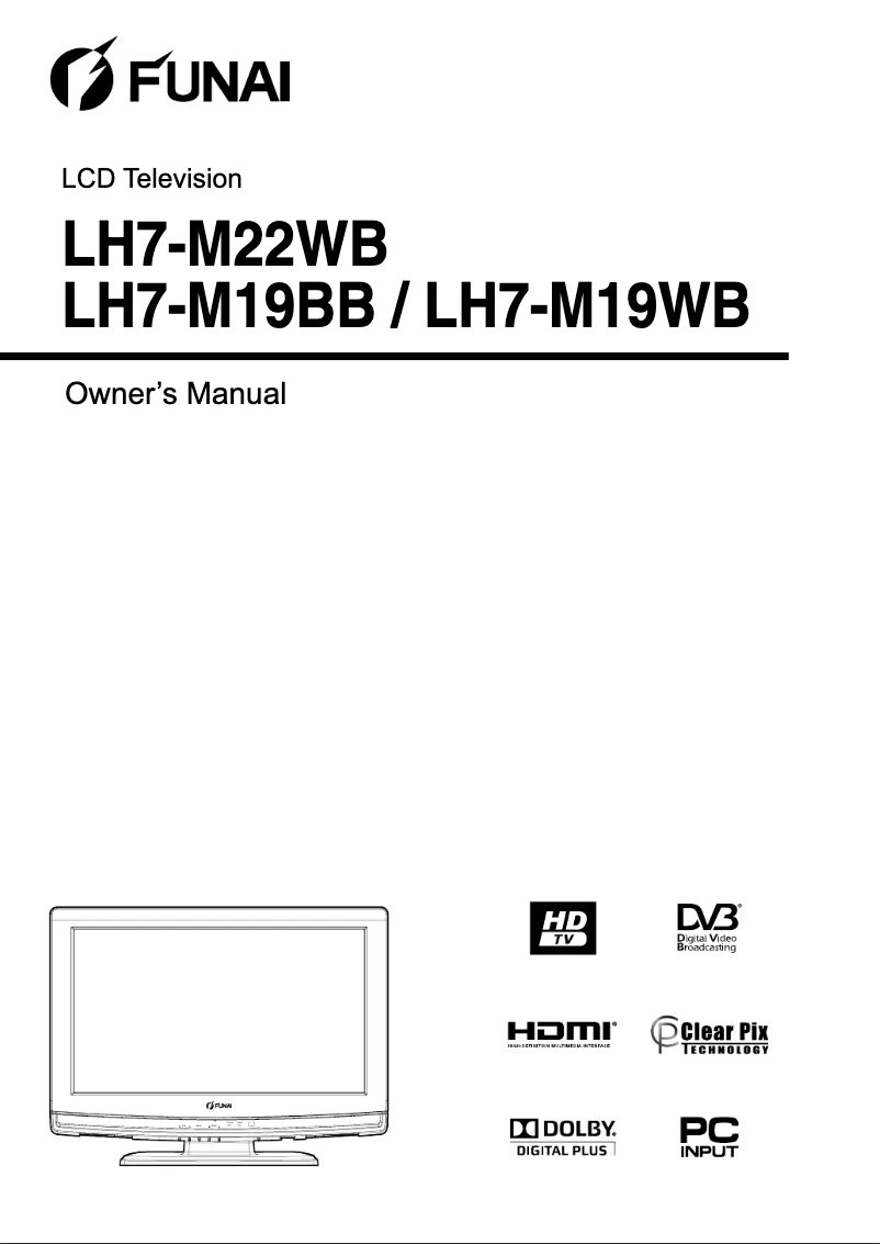 Page 1 de la notice Manuel utilisateur Funai LH7-M22WB