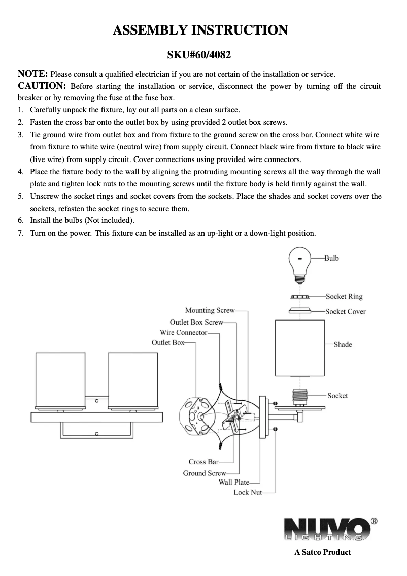 Página 1 del manual Manual de usuario NUVO Bento 60/4082