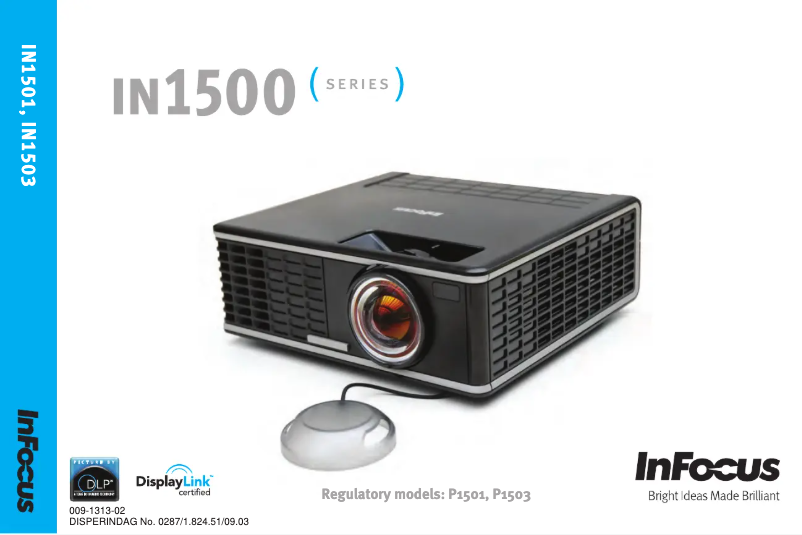 Page 1 de la notice Manuel utilisateur InFocus IN1501