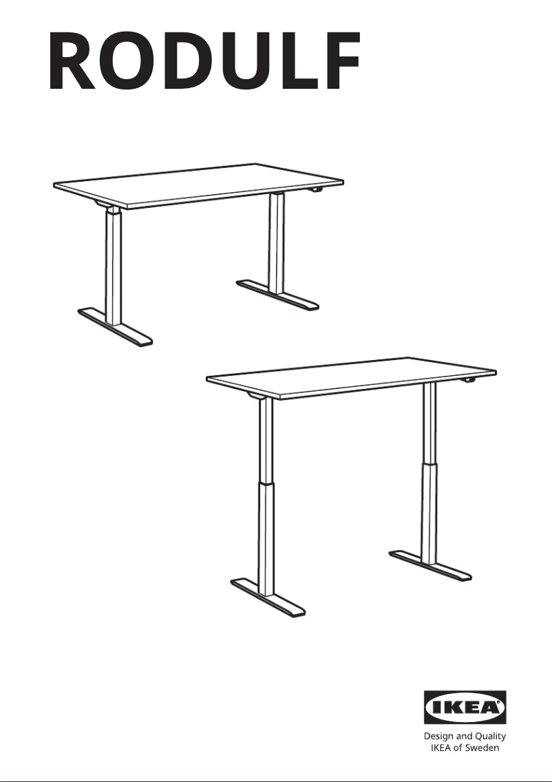 Page 1 de la notice Manuel utilisateur Ikea RODULF 404.973.76