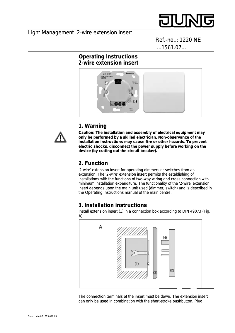 Image de la première page du manuel de l'appareil SL 1561.07 WW