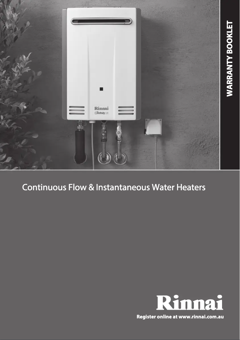 Page 1 de la notice Fiche technique Rinnai Infinity 12