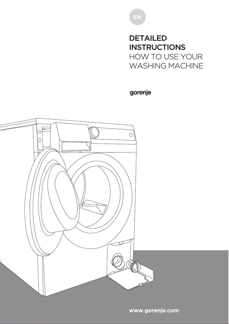 Page n°1 - Manuel utilisateur Gorenje W8544PA