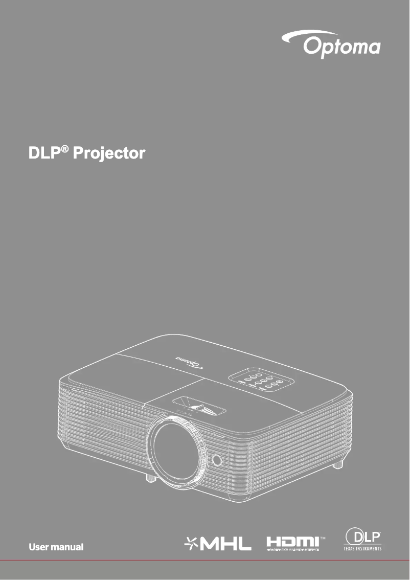 Page n°1 - Manuel utilisateur Optoma X318STE