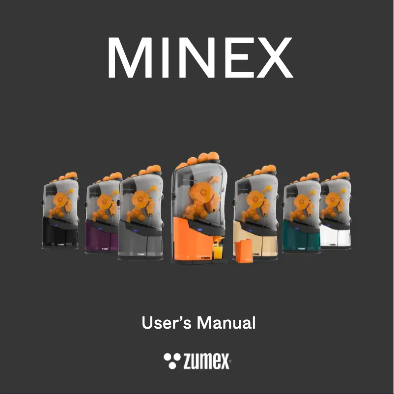 Image de la première page du manuel de l'appareil Minex