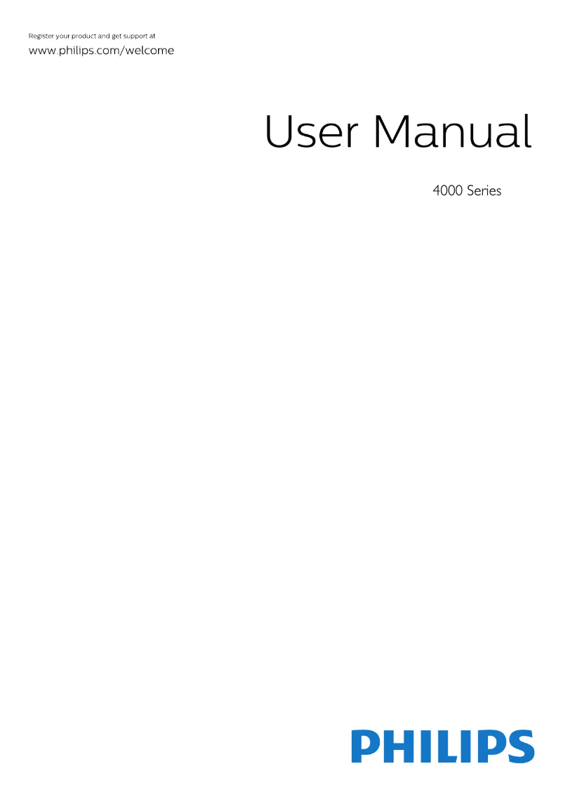 Page 1 de la notice Mode d'emploi Philips 4000 series 32PHT4012
