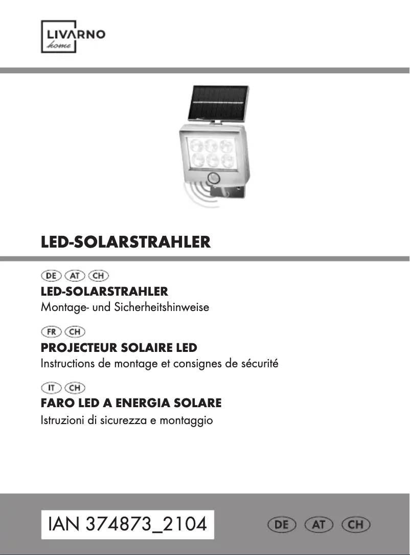 Image de la première page du manuel de l'appareil HG04465A