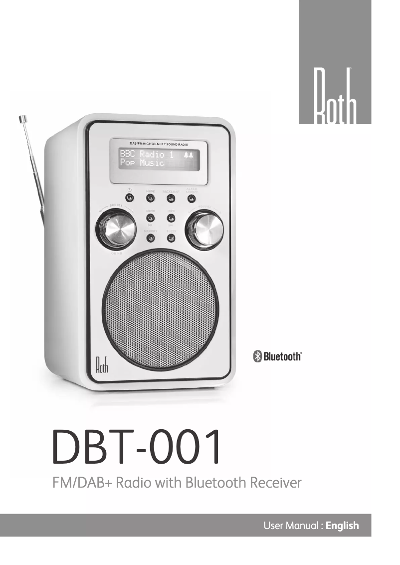 Image de la première page du manuel de l'appareil DBT-001