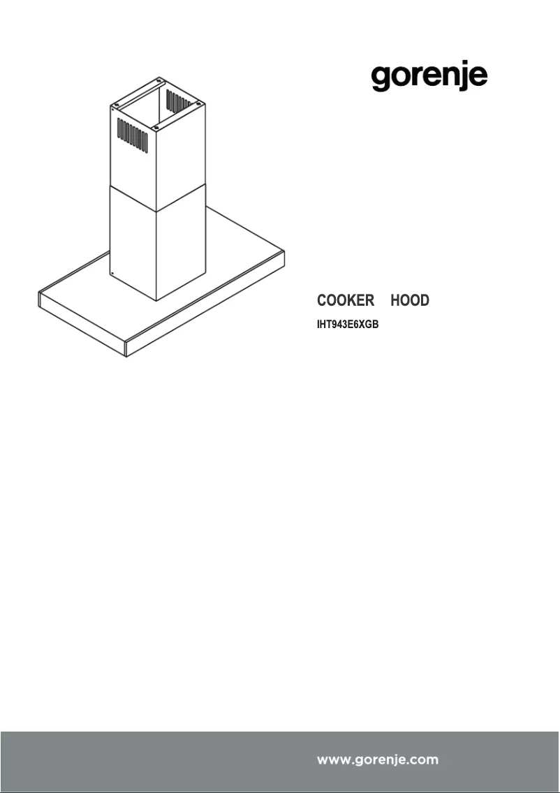 Page n°1 - Manuel utilisateur Gorenje IHT943E6XGB