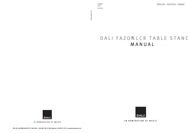 Image de la première page du manuel de l'appareil Fazon LCR
