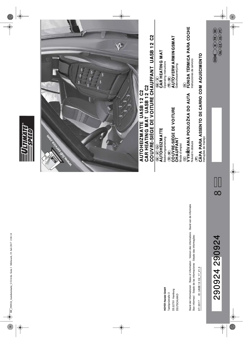 Página 1 del manual Manual de usuario Ultimate Speed UASB 12 C2