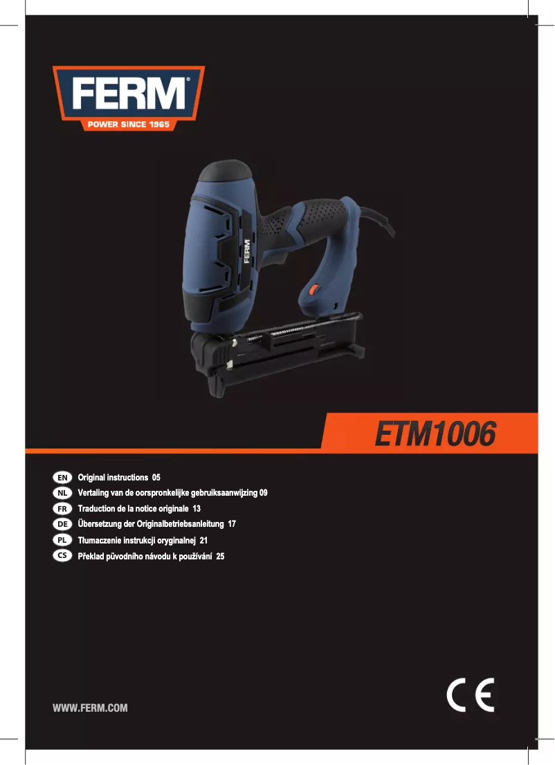 Image de la première page du manuel de l'appareil ETM1006