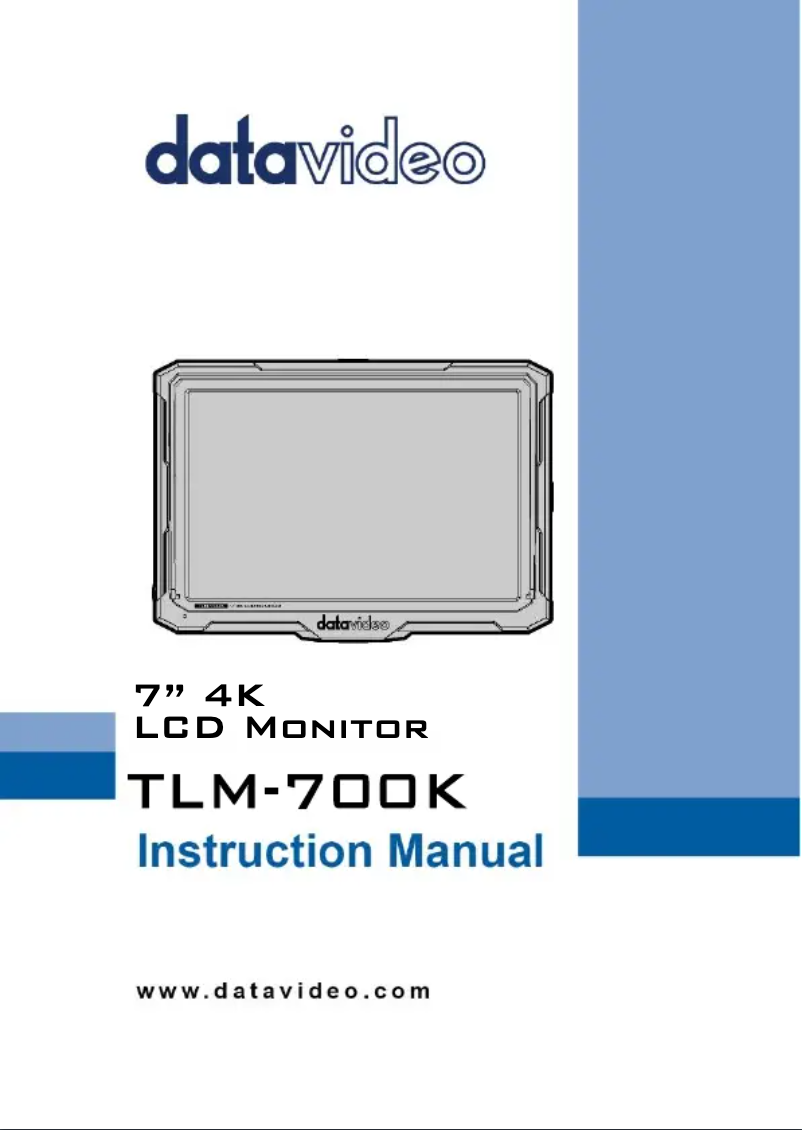 Image de la première page du manuel de l'appareil TLM-700K