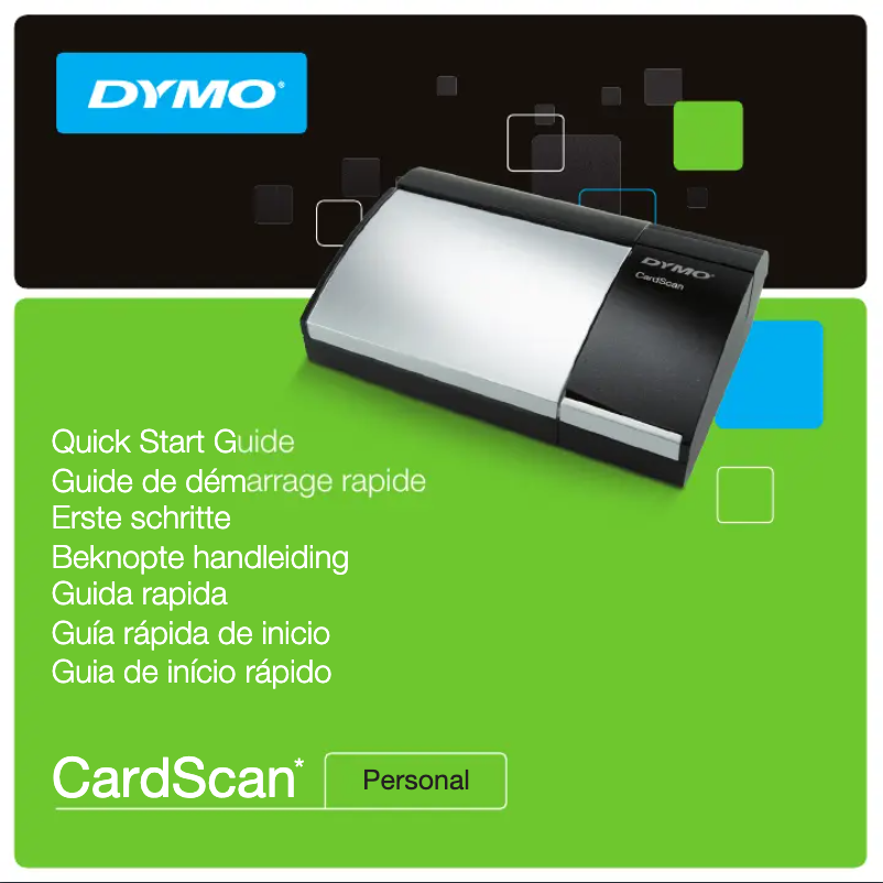 Page n°1 - Manuel utilisateur Dymo CardScan