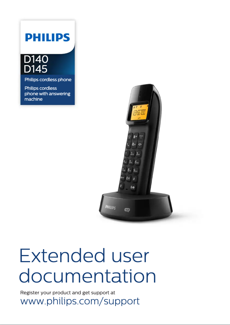 Page 1 de la notice Mode d'emploi Philips D1453B