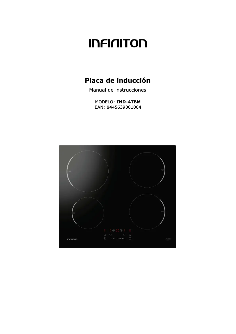 Image de la première page du manuel de l'appareil IND-4TBM