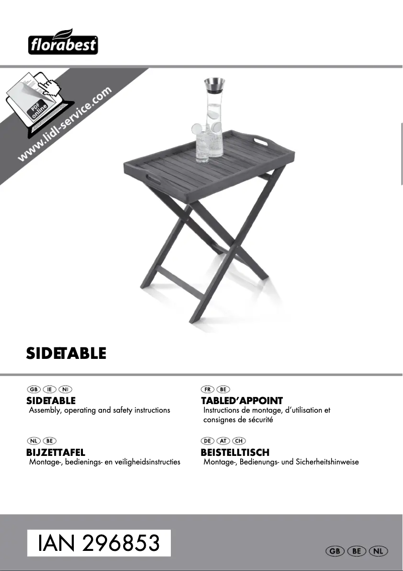 Image de la première page du manuel de l'appareil HG03609