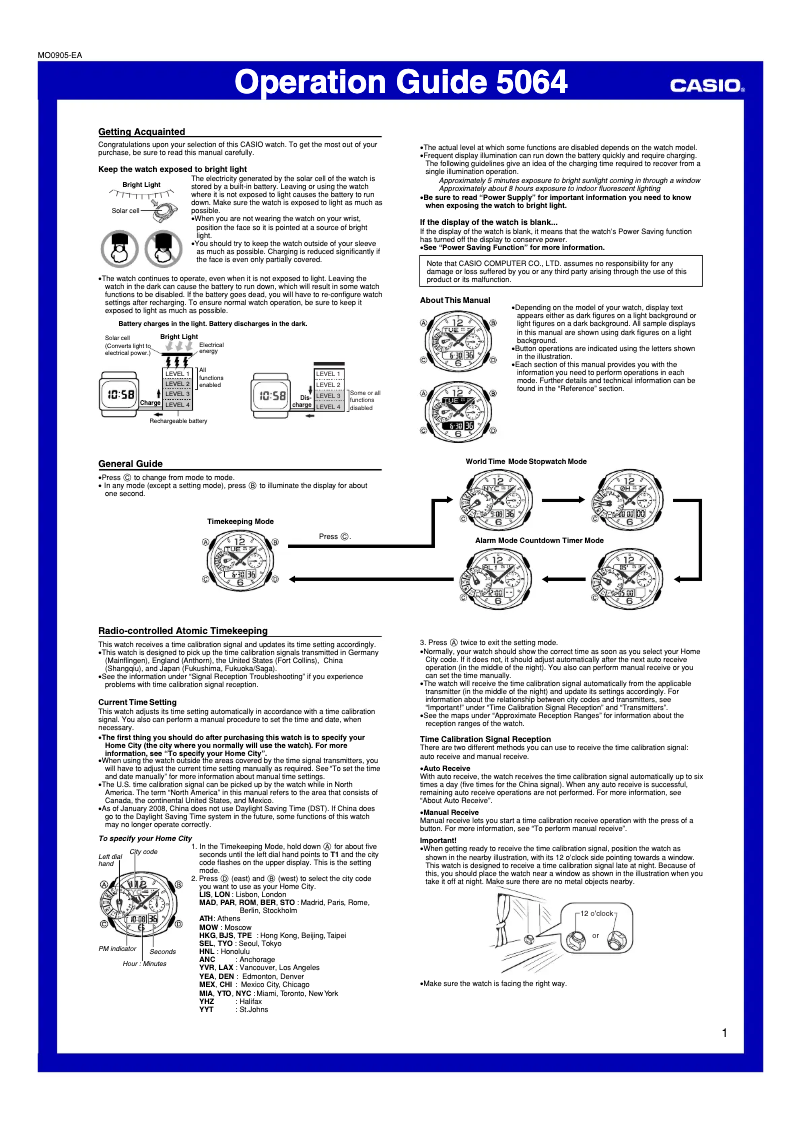 Image de la première page du manuel de l'appareil GW-2500BD-1AER