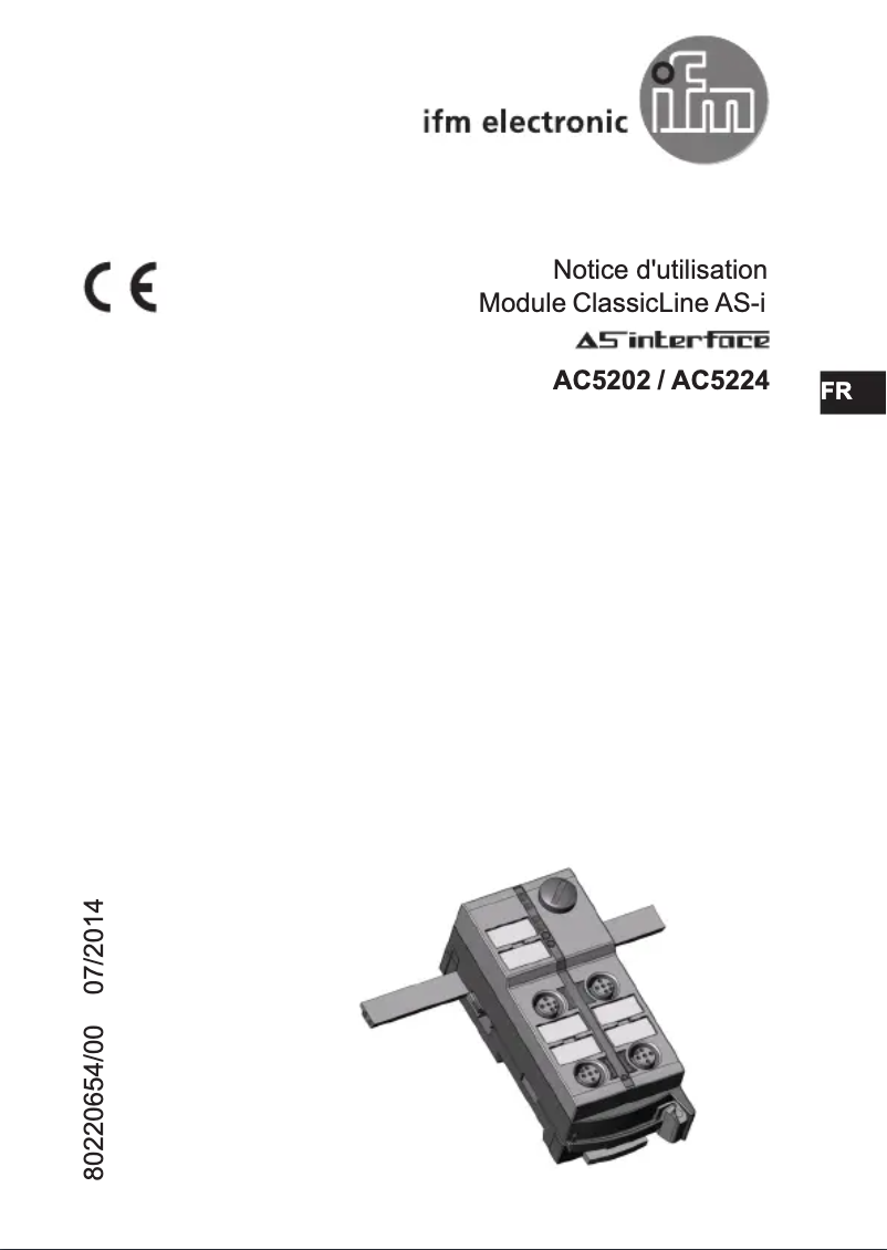 Image de la première page du manuel de l'appareil AC5202