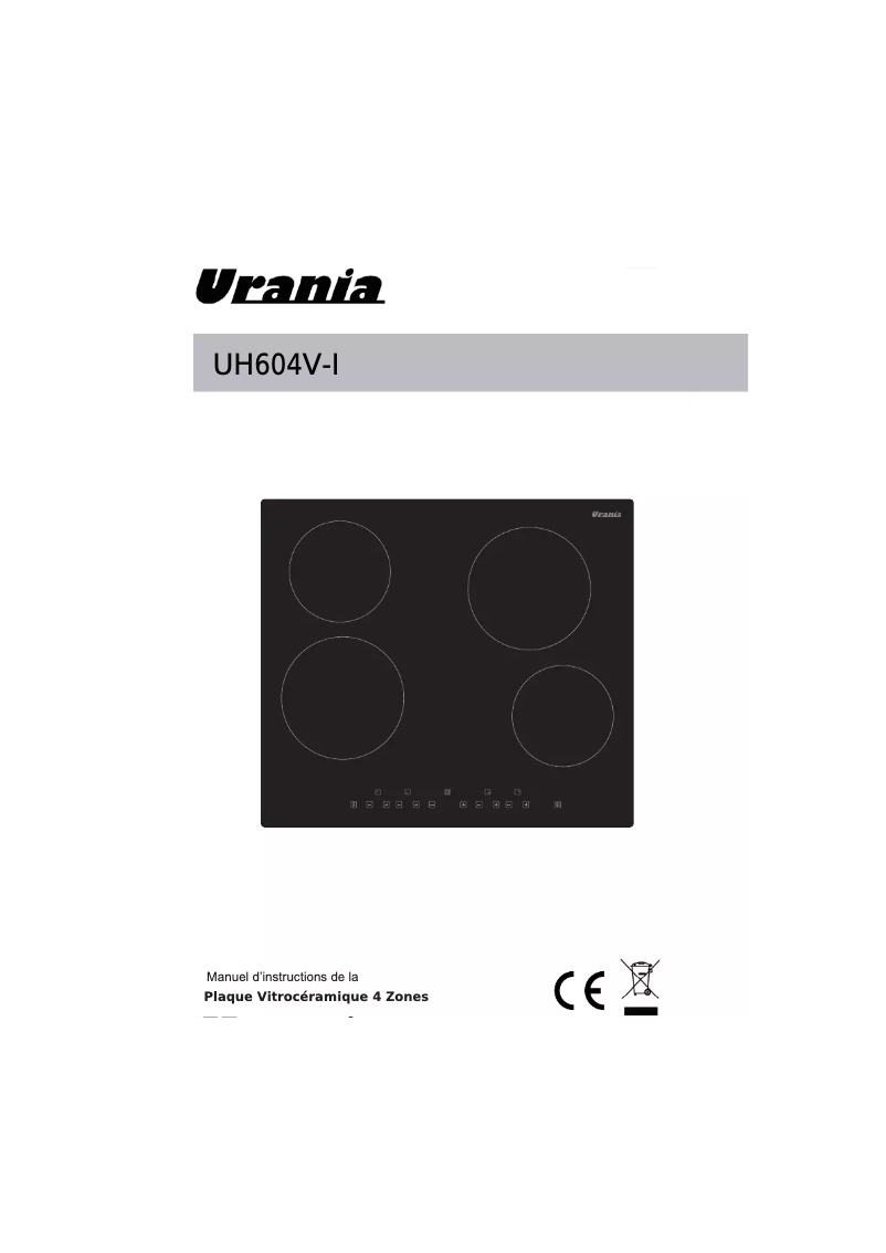 Image de la première page du manuel de l'appareil UH604V-I