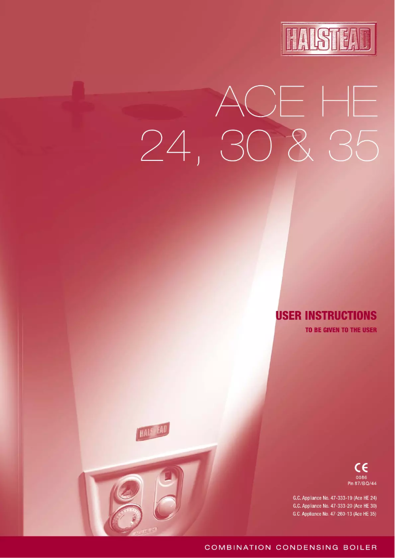 Page 1 de la notice Manuel utilisateur Halstead Ace HE 30