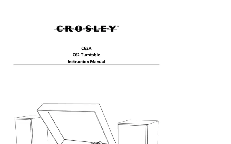 Page 1 de la notice Manuel utilisateur Crosley C62